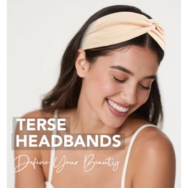 TERSE Headbands for Women Non Slip: Twist Head Bands for Women's Hair Trendy Solid Colors