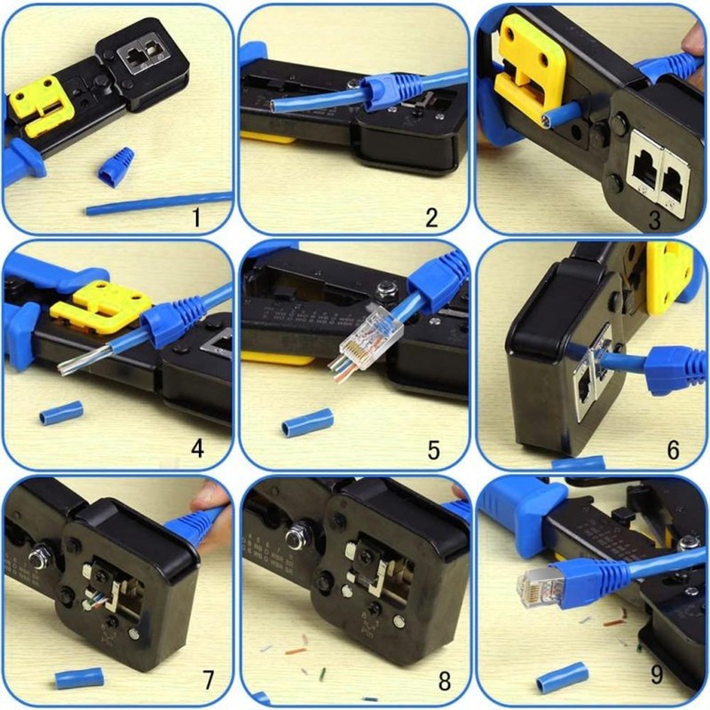 YIOVVOM Soft Plastic Ethernet RJ45 Cable Connector Boots Cover Strain