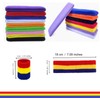 24 Pcs Neon Sweatbands Set Include 8 Pcs Sports Headband