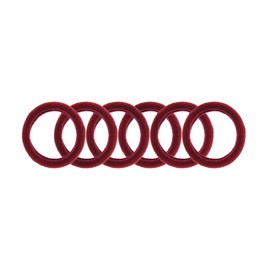 Zac's Alter Ego Pack of 6 Stretchy Elasticated Soft Snag Free Ponios/Elastics/Hair Ties