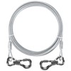 XiaZ Dog Wire Leash, 9.8 ft (3 m), Lightweight Silver,