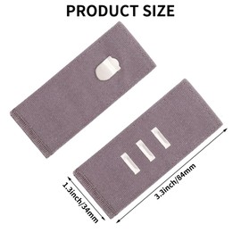 MAEZOE 10PCS Pants Waist Extenders with Metal Hook, Button Extender for Pants, Elastic Waistband Button Extender for Women Men