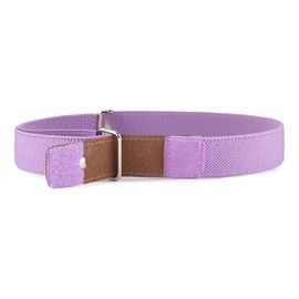Ladeheid P15G Girls' Elastic Belt 1-6 Years 34-65 cm, Purple/Heart