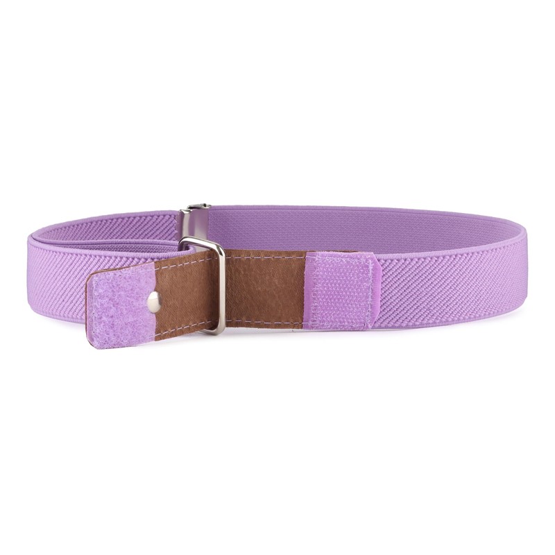 Ladeheid P15G Girls' Elastic Belt 1-6 Years 34-65 cm, Purple/Heart