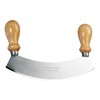 Eppicotispai Stainless Steel Mezzaluna Chopper/Mincer with Wooden Handle, 10-Inch
