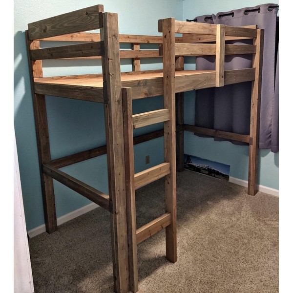 Loft Bunk Bed How-to Book; Paper Pattern Plan to DIY and Easily Build Any Size Bed