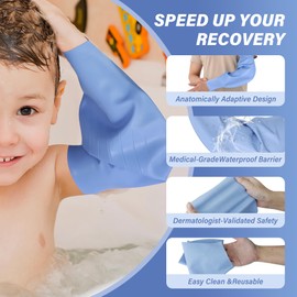 FUCLEANA Reusable, Water - Resistant Cast Cover for Bathing and Aquatic Activities, Elbow Protector – Recommended by Physicians for Injury and Post - Surgery Rehabilitation (Sizes S/M/L/XL) (Medium (Adult))