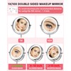Gospire 7" Lighted Makeup Mirror with Magnification 10X/1X Double Sided,