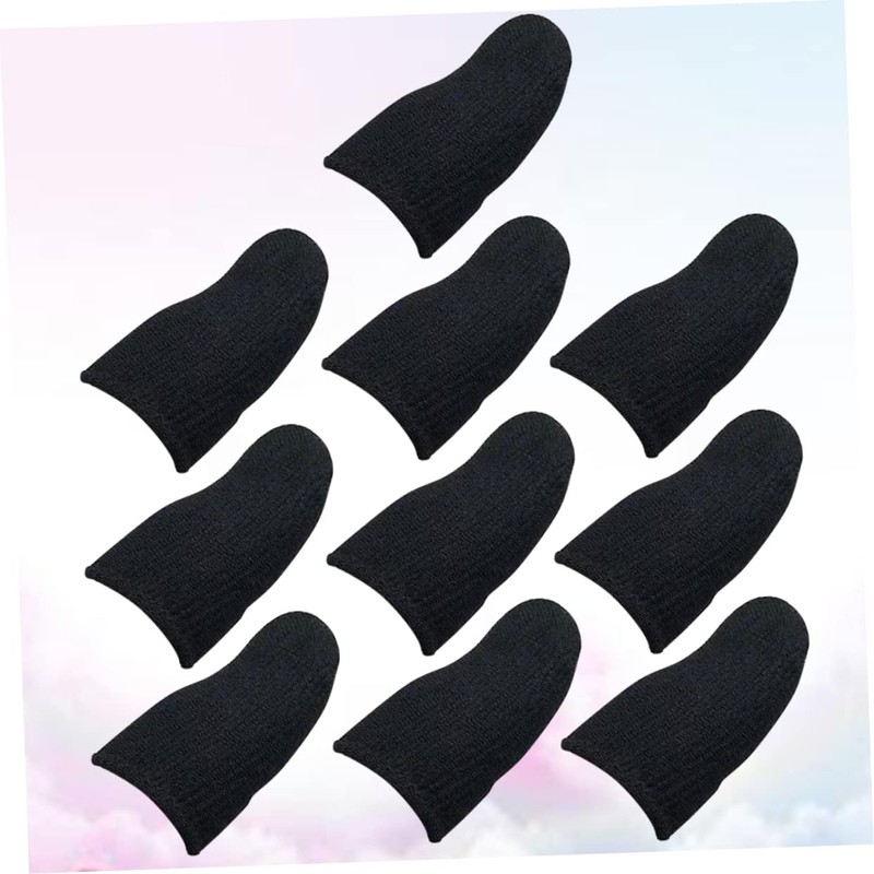 jojofuny 10 Pcs Oil-proof -slip Thumb Sleeve Sleeve Tablet Glove