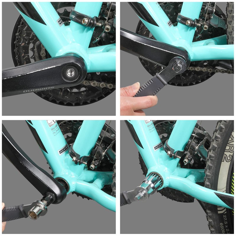 Oumers Bike Repair Tools, Multi-use Bike Crank Extractor + Bike