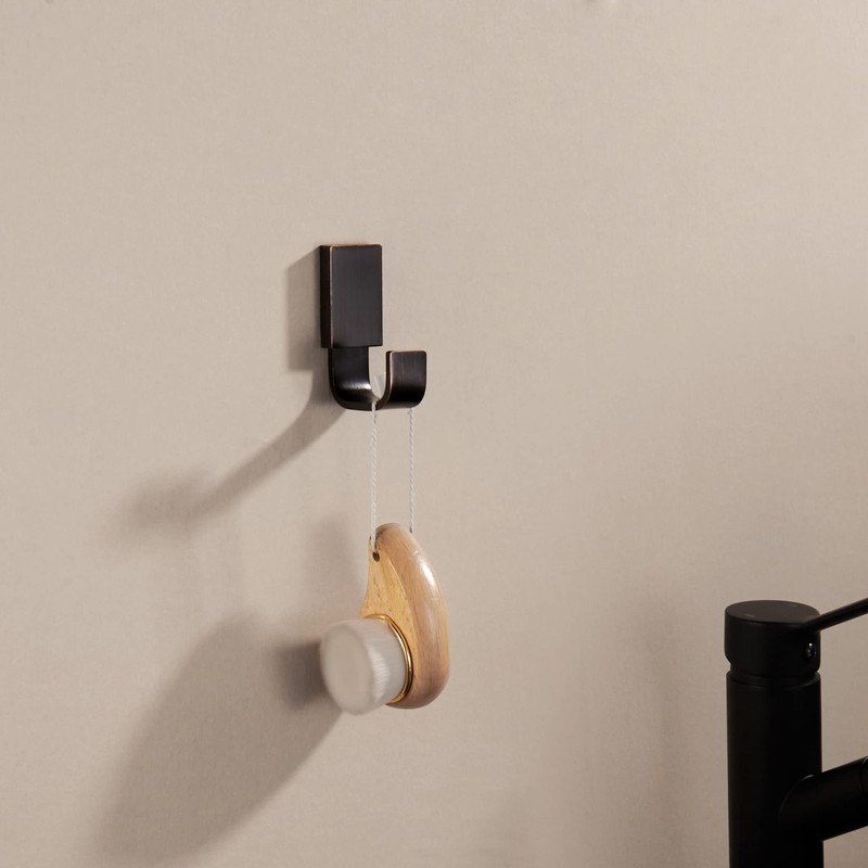 BigBig Home Bronze Towel Hooks, Bathroom Robe Hooks Oil Rubbed,