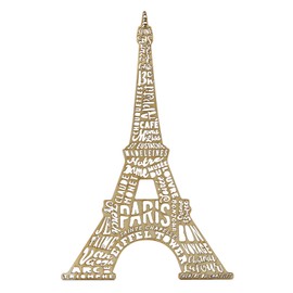 Summer-Ray Two (2) Wooden Monument Eiffel Tower Wood Craft Laser Cut France Paris Iconic Landmark Door Hanger