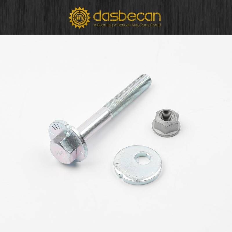 Dasbecan 4Pcs Front Shaft Rear Lower Control Arm Alignment Cam
