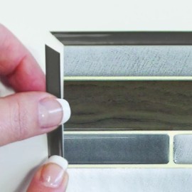 Smart Edge 0.27 In. x 18 In. Peel & Stick Edge Backsplash Trim Orfero 4 x 4-Pack