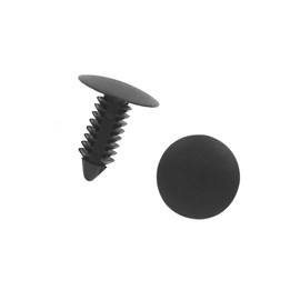 Motoforti Universal Car Retainer Clips Plastic Drive Rivets Mud Flaps Bumper Push Clips,.5mm Hole Dia,Plastic, Black,10 Pcs