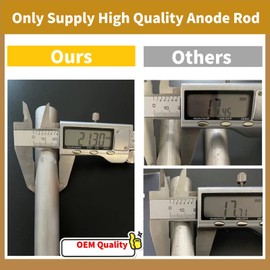 2Pack RV Water Heater Anode Rod and Flush Wand, Compatible with Suburban and Mor-Flo Water Heater Tanks, 9.25'' Length & 3/4'' NPT Threads(Flush Wand & Anode Rod)