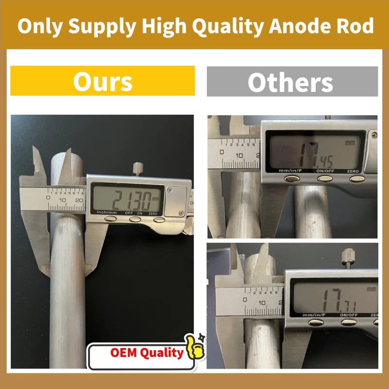 2Pack RV Water Heater Anode Rod and Flush Wand, Compatible