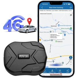 TKMARS GPS Tracker Magnetic Car GPS Tracker 90 Days Standby, 4G Global Real-time Tracking without Distance Limit 5 Seconds to Update the Position GPS Tracker Device with Free APP, without Subscription