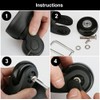 4pcs Suitcase Replacement Wheels,50mmx18mm Luggage Replacement Wheels,Luggage Suitcase Wheels Replacement
