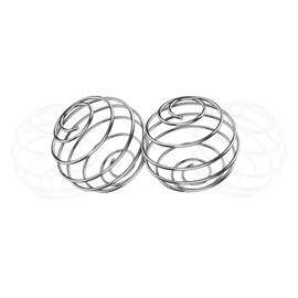 Shaker Balls, 304 Stainless Steel Mixing Balls for Protein Shakes Formula, Shaker Bottle Balls for Mixer Bottles (2.1", 2pcs)