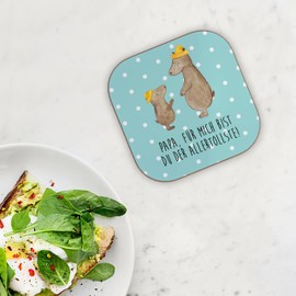 Mr. & Mrs. Panda Drinks Coaster Bears with Hat - Gift, Prototype, Sister, Coaster Design, Dad, Family, Cups Coasters, Mother's Day
