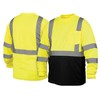 Pyramex Safety RLTS3110BXL RLTS31B Series Hi-Vis Safety T-Shirt, Polyester, X-Large,