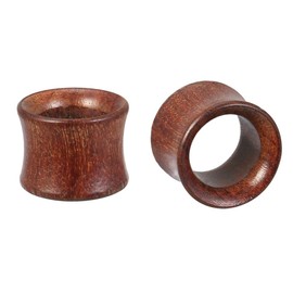 Black Wood Tunnel Gauges Stretcher Expander Brown Ear Gauges Clogged Ears Wood Plugs Ear Stretching Kit Ear Plugs Tunnel Sandalwood, Wood