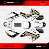 Factory EFX White & Gold Shift Racing Graphics kit Fits