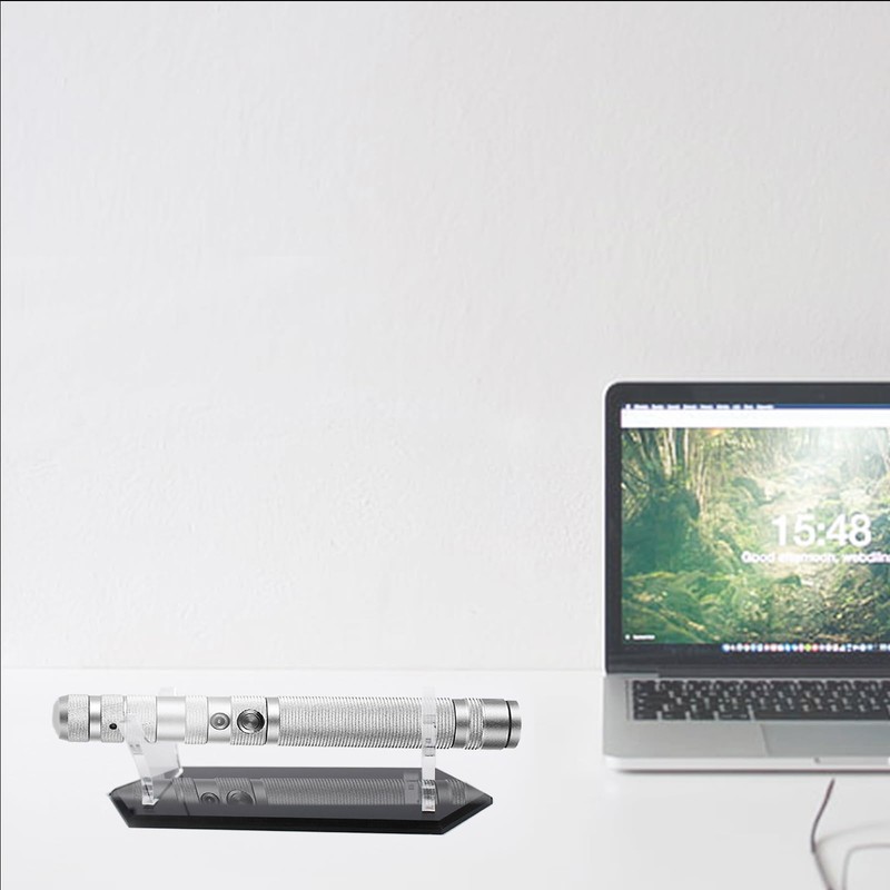 WANLIAN Lightsaber Stand Acrylic Magic Wand Lightsaber Display Decoration (Black)