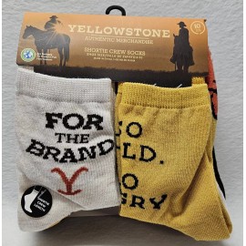Centric Brands Paramount Yellowstone 10 Pair Women's Shortie Crew Socks Shoe Size 4-10/New