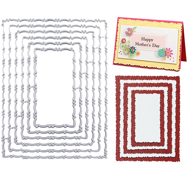 cobee Frame Metal Die Cuts, 6PCS Nesting Frame Die Cut