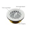 Mr. Scrappy 3.5" Sink Drain Assembly with Twist Lock Basket