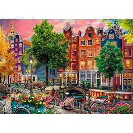 Puzzle for Adults 1000 Pieces Amsterdam 70 x 50 cm Puzzles for Adults Educational Game Challenge Toy 1000 Pieces Puzzles for Adults Children