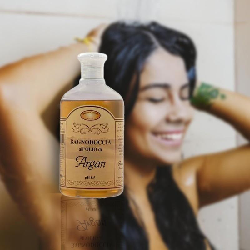 Fratelli Risso - Arganöl-Duschgel, Körperbad, 1 Stück 500 ml