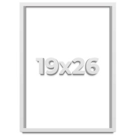 19x26 White Shadow Box Frame - Shadow Box Frame Interior Size 19x26 by 1 Inches Deep - White Frame is Made to Display Items Up to 1 Inches Deep! Includes Shatter Resistant Acrylic, Backing, Hardware