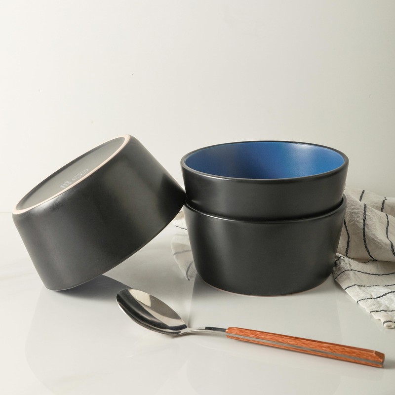 Stone Lain Albie Stoneware 32-Piece Modern Dinnerware Set, Kitchen Plates