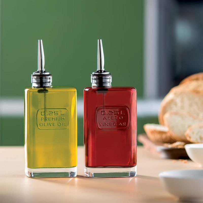 Bormioli Luigi Optima Vinegar with Stopper, 7 x 5 x