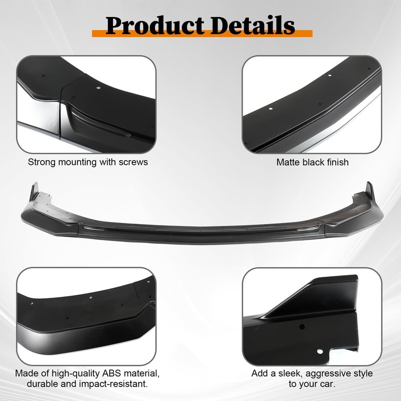 Front Lip for Ford Mustang GT EcoBoost 2024 Front Bumper