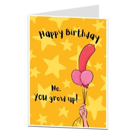LimaLima Funny Rude Birthday Card For Her Women Perfect For Best Female Friend Wife Girlfriend Sister