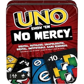 UNO Juego de Cartas No Mercy Empaque Metálico para niños de 7 años en adelante