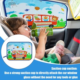 Car Window Sun Blocker,Side Window Screen | Cute Portable Baby Heat Blocker Visor Protector for SUV Truck UV Protection