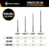 FM FastenMon #10x2-1/2 Stainless Steel Deck Screws, 304 Grade, 300
