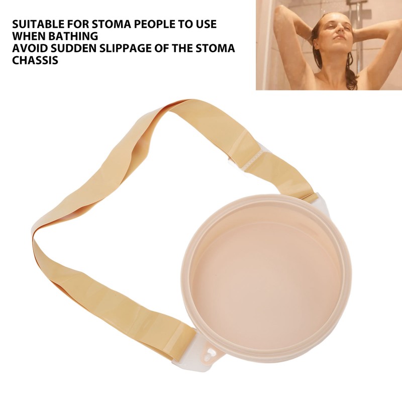 Stoma Ostomy Bath Cover Waterproof Adjust Belt Silicone Sealing Ring