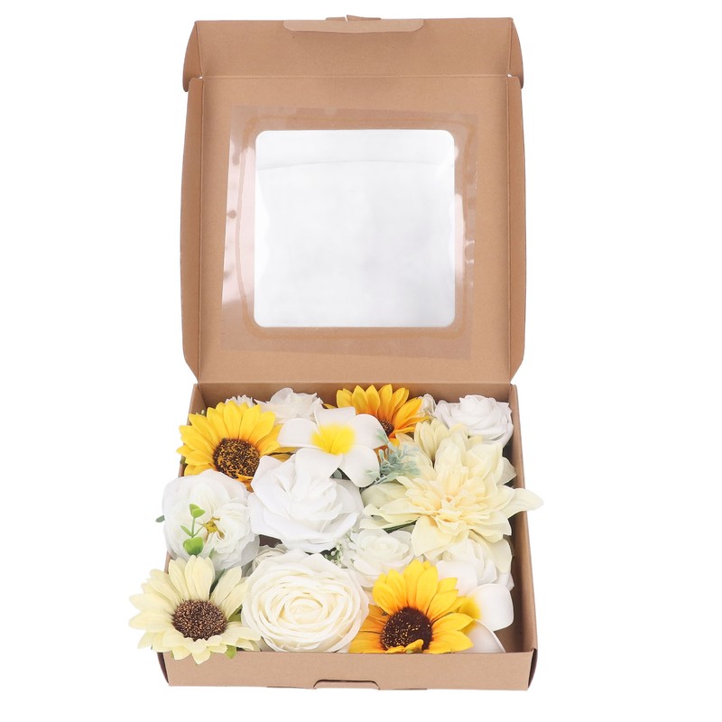 Artificial Flowers Combo Box Set Fake Flowers for DIY Wedding