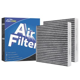 Forccord - Paquete de 2 filtros de aire de cabina HEPA para LQQ116 - Filtro de cabina de carbón activado