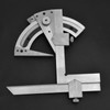 Universal Bevel Protractor, Stainless Steel Angle Protractor 0-320° Precision Angle