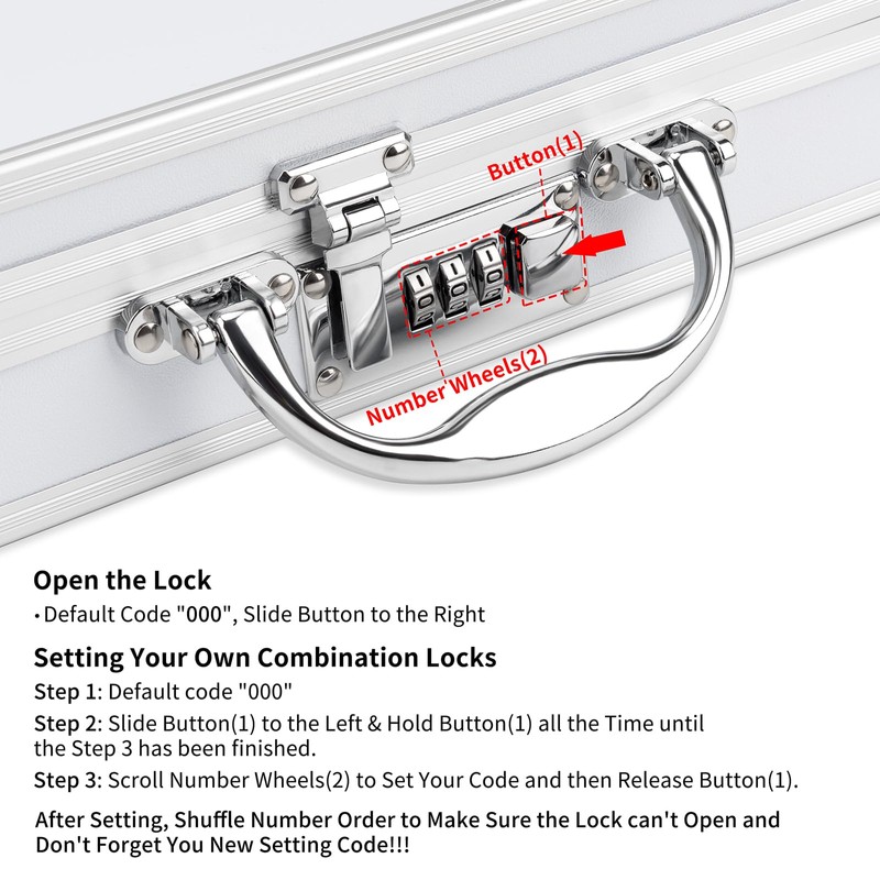 Pechor Clipboard Combination Lock Clipboards with Storage Briefcase Heavy Duty