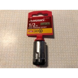 Husky Pass Through Socket 3/8 in Drive 1/2 in NEW
