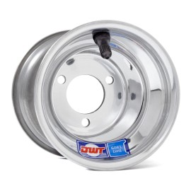 DWT Honda ATC 70 DWT Polished Aluminum Blue Label Rear Wheel Rim 8" 8X8 4+4 3x100