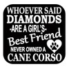 Cane Corso Diamonds TP 481 Sticker 6" Decal rescue dog